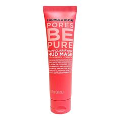 Draw out impurities from clogged pores with this trial sized Formula 10.0.6 Pores Be Pure Skin-Clarifying Mud Mask with Strawberry and Yarrow! This skin-refining mud mask with berry boosters goes straight to work on clogged pores. Strawberry and Rosemary eliminate impurities, while yarrow clarifies skin for instant complexion perfection! Formula 10.0.6 Pores Be Pure trial size is perfect to try this top selling item or to help relax and purify your skin while travelling!