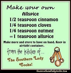 a poster with instructions on how to make your own aprons for teaspoon cloves