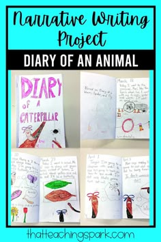 an animal project for kids with pictures of animals and writing on it, including the title