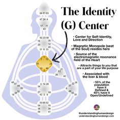 the identity g center for self - identity, love and direction is shown in this diagram