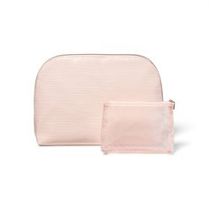 Bring a charming update to your accessories collection with the Sonia Kashuk™ Large Travel Makeup Pouch. This blush-shade makeup pouch set in a faux croc design includes a large pouch and a small mesh pouch to help keep sponges, lipsticks and other items separate. Designed with a zipper closure, these makeup pouches are prefect for travel. Pink Cosmetic Storage With Removable Pouch, Compact Pink Zipper Pouch Bag, Everyday Pink Cosmetic Zipper Pouch, Everyday Pink Zipper Pouch For Cosmetics And Toiletries, Pink Pouch For Everyday Cosmetic Storage, Versatile Pink Cosmetic Bag With Zipper Closure, Pink Compact Pouch, Blush Travel Pouch Bag, Pink Zipper Pouch For Everyday Cosmetic Storage