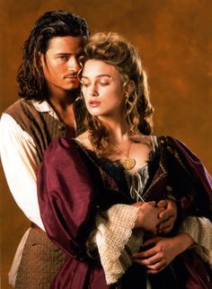 Keira Knightley Pirates, Elisabeth Swan, Will And Elizabeth, Elizabeth Swann, Elizabeth Turner, Keira Knightly, Pirate Life, Orlando Bloom, Movie Couples