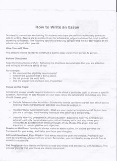 a piece of paper with the words how to write an easy guide for students and teachers