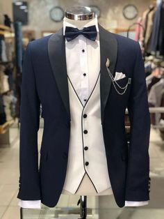 Men Navy Blue Suit Shawl Lapel Groom Tuxedos Party Formal Wedding Suit Custom Wedding Engagement Prom Groom Anniversary Suit For Men  Computer screens have chromatic aberration, especially between CRT screen and LCD screen, we can not guarantee that the color of our products will be exactly the same with the photographs you saw . 2.The wedding dresses does not include any accessories such as :gloves, wedding veil and the crinoline petticoat ( if these accessories show on the pictures ) .Bidding Navy Slim Fit Suit, Formal Wedding Suit, Navy Blue Tuxedos, Blue Tuxedos, Groom Tuxedo, Slim Fit Tuxedo, Wedding Dress Men, Dress Suits For Men, Slim Suit