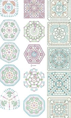 the different patterns used in this project are shown here, and they have been drawn on paper