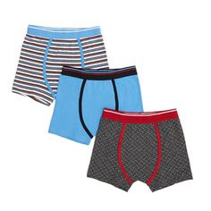 baby-blue Boys Jersey Trunks - Pack Of 3 Baby Blue, Blue