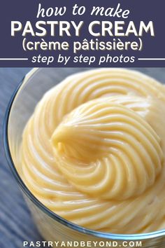 how to make pastry cream creme patissee step by step photos in this video