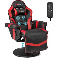 This massage gaming chair will surely make your home and office life more convenient and comfortable. The massage function is provided for you to alleviate fatigue and loose muscles. The recline function offers a range of tilt angles from 110 degree to 130 degree and the height of gaming chair can also be adjusted, which can satisfy your different needs as office chair or gaming chair. Besides, the footrest control lever makes it easy to expand the footrest when you want to relax yourself. Meanw Gaming Chair With Foot Rest, Gaming Chair Walmart, Gaming Chair Autofull, Space Gaming Chair, Gaming Chair Scorpion, Nintendo Gaming Chair, Gaming Chair With Tv, Gaming Rocking Chair, Gaming Chair Marvel