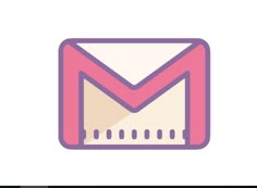 an email icon with the letter m in it's center and dots on the bottom