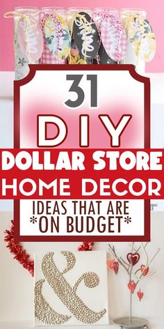 the diy dollar store home decor ideas that are on budget