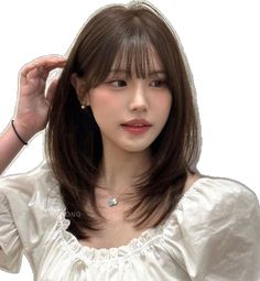 Chahong Hair, Korean Bangs, Hair Stylies, Hair Up Styles, Mid Length Hair, Curtain Bangs, 가을 패션