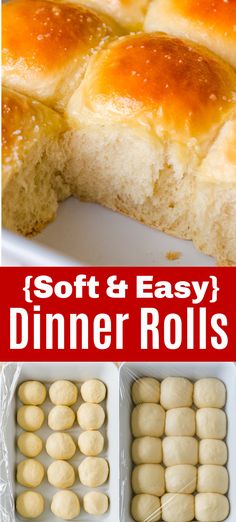 this is an easy dinner roll recipe that uses soft and easy rolls to make it in minutes