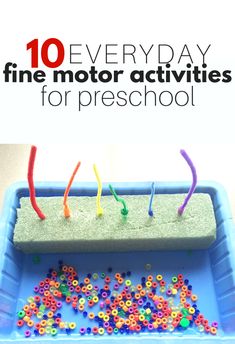 the cover of an activity book for children to practice fine motor activities in preschool and pre school