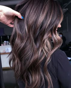 Brown Hair With Ribbon Highlights, Sunkissed Balayage, Dimensional Hair Color, Rich Brunette, My Universe, Fall Hair Color For Brunettes