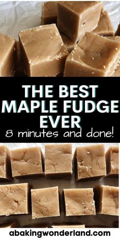 the best maple fudge ever 8 minutes and done