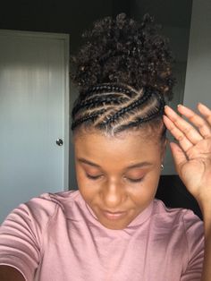 Protective Styles For Natural Hair Short, Wigs Hairstyles, Cornrows Natural Hair, Hair Puff, Protective Hairstyles For Natural Hair, Natural Braids, Quick Braided Hairstyles