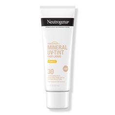 Purescreen+ Tinted Mineral Sunscreen -  Protect skin from sun-induced damage & compliment your natural tone with this broad spectrum sunscreen. Neutrogena Purescreen+ Tinted Mineral Sunscreen contains 100% mineral actives & vitamin E to nourish skin.    Benefits     Neutrogena Purescreen+ Tinted Mineral Sunscreen for Face with broad spectrum SPF 30 sun protection in shade Light Lightweight tinted sunscreen protects skin from UV damage while providing flexible coverage Flexible shade with neutral Mineral Sunscreen For Face, Tinted Mineral Sunscreen, Sunscreen For Face, Sunscreen For Sensitive Skin, Tinted Sunscreen, Skin Care Face Mask, Physical Sunscreen, Tinted Spf, Best Sunscreens