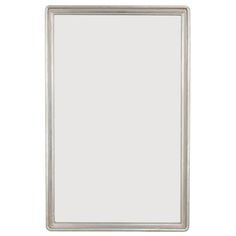 an empty white mirror on a white background with clipping for text or image to be added