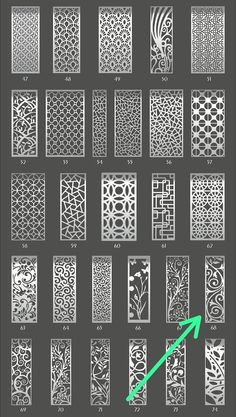 the instructions for laser cutting patterns and how to cut them into squares, circles or rectangles