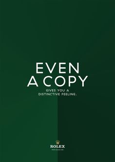 the cover of even a copy gives you a distinctive feeling by rolex media