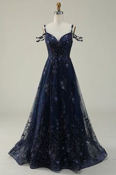 Midnight Prom Dress, Ethereal Prom Dress, Prom Dress Dark Blue, Dark Blue Prom Dresses, Dark Blue Prom Dress, Themed Prom Dresses, Cassie Howard, Blue Prom Dresses, Prom Dress Inspo