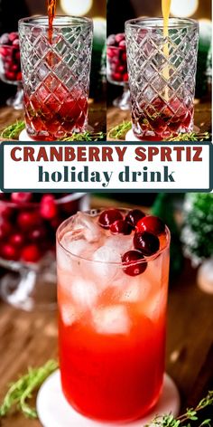 This delicious Cranberry Spritz is the best holiday cocktail recipe! You’ll love the citrus and thyme flavor with a refreshing mix of fruit juices, Aperol, and prosecco. Cranberry Spritz, Cranberry Cheesecake Bars, Cranberry Cocktail, New Year's Eve Recipes, Christmas Spices, Delicious Drink Recipes, Fruit Juices, Homemade Coffee