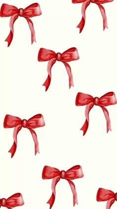 red bows on white background for wallpaper or wrapping paper, with clippings