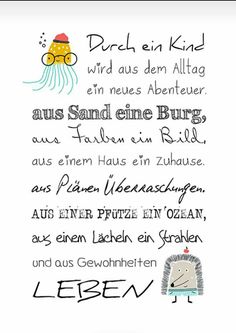 a handwritten poem in german with an image of a hedge and a jellyfish