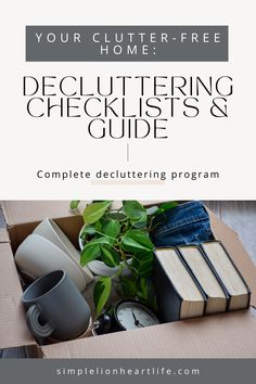 Your Clutter-Free Home: Decluttering Checklists & Guide Decluttering Ideas, Mom Group, Getting Rid Of Clutter, One Small Step, Clearing Clutter, One Step At A Time