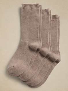 A cozy sock made from a special, blended yarn with a touch of cashmere for luxurious warmth and softness.  Plus, our designers added a lurex accent at the top for extra sparkle.  Set of 3.  Hits above the ankle. Party Sale, Cozy Socks, At The Top, Baby Toddler, Banana Republic, The Top, Cashmere, Sparkle, Socks