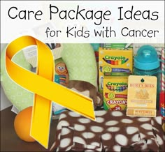 Care Package Ideas for Kids with Cancer  |  TakeThemAMeal.com ~ This just breaks my heart!  It truly puts our own problems in perspective, right?!  What a wonderful idea to do this and take them to the ward at a children's hospital!  And don't just wait for Christmas!!!  The hospitals are filled with sick kids throughout the year!  BE a BLESSING!  :) Easter Box Ideas, Long Distance Care Package, Chemo Care Kit, Girl Scout Silver Award, Surgery Care Package, Chemo Care Package, Care Package Ideas, Chemo Care