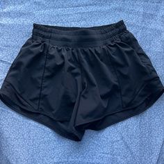 Perfect Condition, Size 4 Lululemon Hotty Hot Shorts. - Never Worn Open To Offers And Questions Casual Black Athletic Shorts For Light Exercise, Black Athletic Shorts With Built-in Shorts For Light Exercise, Black Shorts With Built-in Shorts For Light Exercise, Black Athletic Shorts For Light Exercise, Black Go-dry Shorts For Light Exercise, Black Casual Bottoms For Light Exercise, Casual Black Bottoms For Light Exercise, Lululemon Hotty Hot Shorts, Hotty Hot Shorts