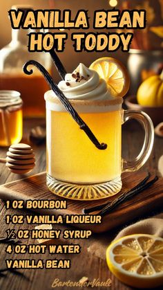 the vanilla bean hot toddy recipe is ready to be eaten