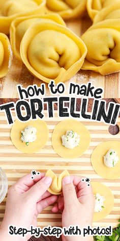 how to make tortellini step - by - step with photos for beginners