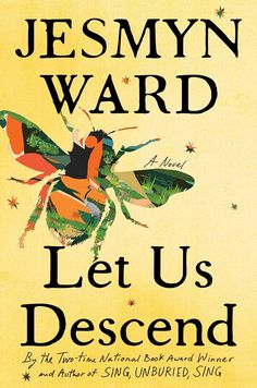 the book cover for let us descend by jenny ward ward, featuring a colorful bee