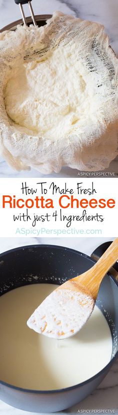 how to make fried ricotta cheese with just 4 ingredients