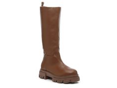 Steve Madden Priority Boot | DSW Brown Knee Boots, Bone Color, Minimalist Wardrobe, Chilly Weather, Chunky Boots, Lug Sole, Boot Shop, Steve Madden Shoes, Brown Boots