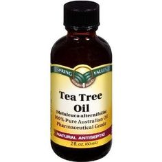 a bottle of tea tree oil