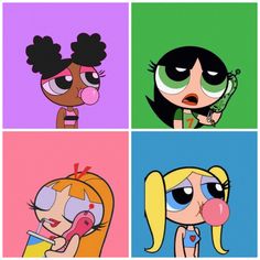 the powerpuff girls are all different colors