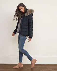 Abercrombie.com Stylish Winter Jackets Women, Puffer Jacket Outfit Women, Buffer Jacket, Best Parka, Bubble Outfit, Latest Handbags, Parka Women, Puffy Jacket