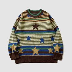 일본 패션, Korean Streetwear, Streetwear Mode, Clothing Pieces, Oversized Knitted Sweaters, Sweater Men, Fashion Korean, Japan Fashion, Mode Vintage