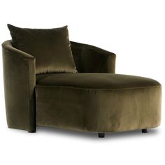 Farrah Chaise, Surrey Olive-Furniture - Chairs-High Fashion Home Tufted Chaise Lounge, Upholstered Chaise Lounge, Deep Sofa, Upholstered Chaise, Wood Daybed, Pine Plywood, Bedroom Corner, Small Space Solutions, Four Hands