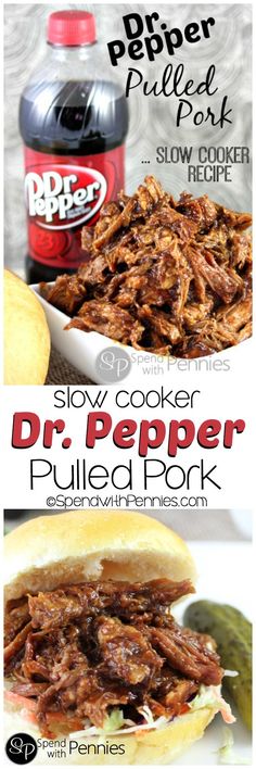 the recipe for dr pepper pulled pork sandwich