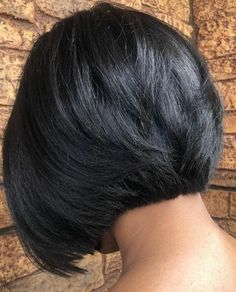 Blowout Black Women, Short Hair Blowout Black Women, Hair To Draw, Haircuts For Black Hair, Bob Haircuts For Black Women, Black Bob Hairstyles