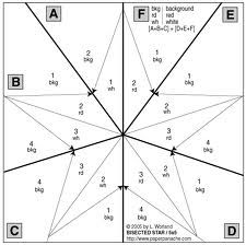 a diagram showing the intersection of two intersecting lines