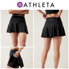 Athleta Match Point Skort 13.5 Black Tennis Skirt Shorts Zipper Lightweight - Women’s Size Medium Excellent Used Condition Euc - Could Be Mistaken For Brand New, Minimal To No Signs Of Wear. Nylon Spandex Polyester Inner Short Lining Bundle With Other Items From My Closet For Best Deals And Save Item Will Be Packaged With Care And Is Ready To Ship By Next Day. Thank You For Shopping My Closet! Tag: Tennis, Sportswear, Sports, Active, Active Wear, Athletic, Workout, Gym, Running, Hiking, Walking, Summer Athleisure, Black Tennis Skirt, Athleta Shorts, Match Point, Skirt Shorts, Outdoor Yoga, Athletic Workout, Workout Gym, Tennis Skirt