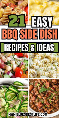 A collection of side dish recipes and ideas. Unique Side Dishes For Bbq, Sides For A Bbq Parties Easy Recipes, Easy Healthy Bbq Sides, Ww Sides For Bbq, Healthy Side Dishes For Bbq Parties Summer Potluck, Easy Bbq Side Dishes, Burgers Chicken, Bbq Side Dish Recipes, Cookout Ideas