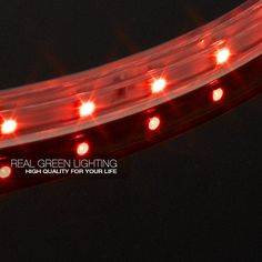 an image of red led lights on the side of a vehicle that reads repeal green lighting high quality for your life