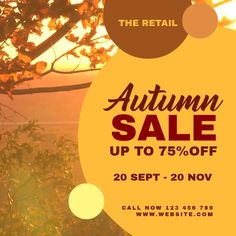 the autumn sale is up to 75 % off