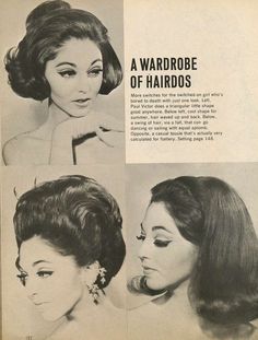 Cobra Hairstyle, Sleep In Curlers, 60’s Hair, 70s Hairstyles, 1960s Hair, 50s Hairstyles, 60s Hair, 70s Hair, Retro Beauty